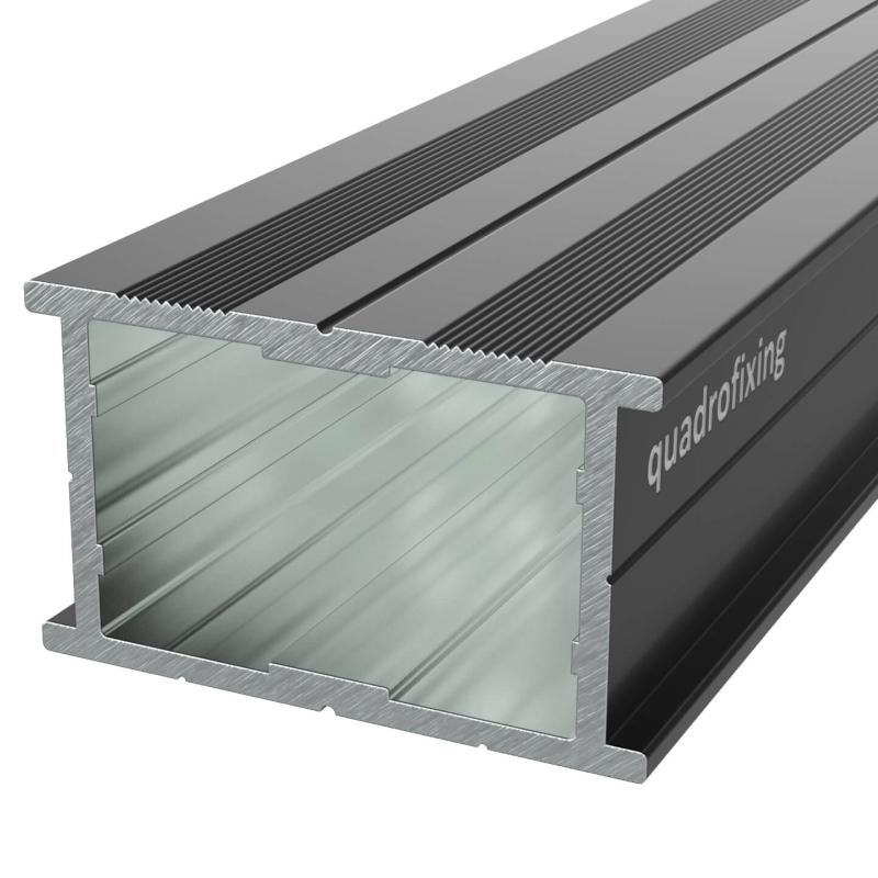 Hliníkový profil na terasy černý 24x40x4000 mm | QFX-ALU 24 BLACK