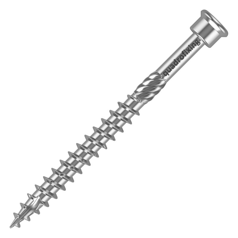 Terasové nerezové vruty 4,5-5,0 mm (200 ks + bit) QUADROFIX TERRIX C2
