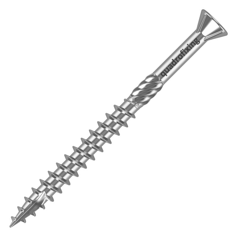 Terasové nerezové vruty 5,0 mm (200 ks + bit) QUADROFIX C2